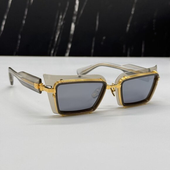 NEW BALMAIN ADMIRABLE UNISEX SUNGLASSES BALMAIN BPS-130B GREY EYEWEAR - Picture 5 of 15